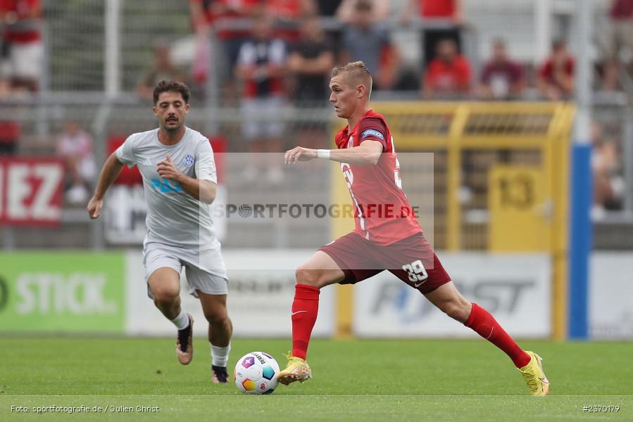 Julian Albrecht, Stadion am Schönbusch, Aschaffenburg, 15.07.2023, sport, action, BFV, Fussball, Regionalfreundschaftsspiele, OFC, SVA, Kickers Offenbach, SV Viktoria Aschaffenburg - Bild-ID: 2370179