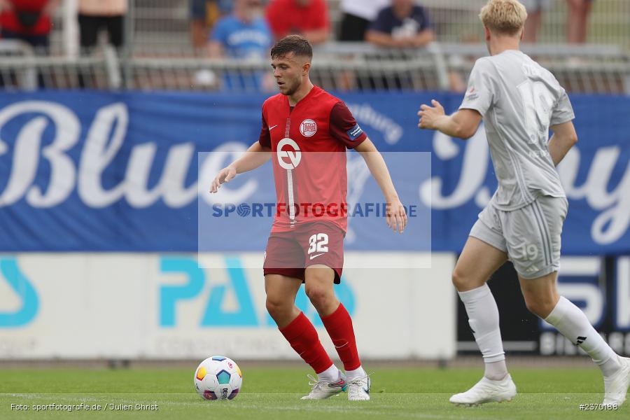 Vincent Moreno Giesel, Stadion am Schönbusch, Aschaffenburg, 15.07.2023, sport, action, BFV, Fussball, Regionalfreundschaftsspiele, OFC, SVA, Kickers Offenbach, SV Viktoria Aschaffenburg - Bild-ID: 2370188