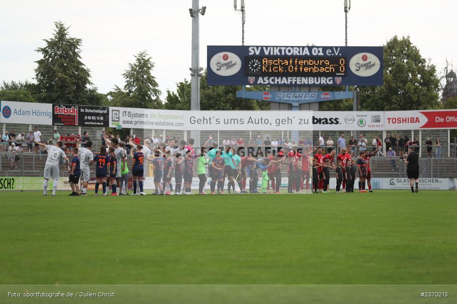 Stadion am Schönbusch, Aschaffenburg, 15.07.2023, sport, action, BFV, Fussball, Regionalfreundschaftsspiele, OFC, SVA, Kickers Offenbach, SV Viktoria Aschaffenburg - Bild-ID: 2370213 Stadion am Schönbusch, Aschaffenburg, 15.07.2023, sport, action, BFV, Fussball, Regionalfreundschaftsspiele, OFC, SVA, Kickers Offenbach, SV Viktoria Aschaffenburg - Bild-ID: 2370213