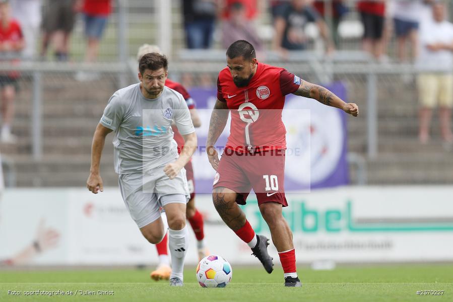 Marcos Alvarez, Stadion am Schönbusch, Aschaffenburg, 15.07.2023, sport, action, BFV, Fussball, Regionalfreundschaftsspiele, OFC, SVA, Kickers Offenbach, SV Viktoria Aschaffenburg - Bild-ID: 2370227
