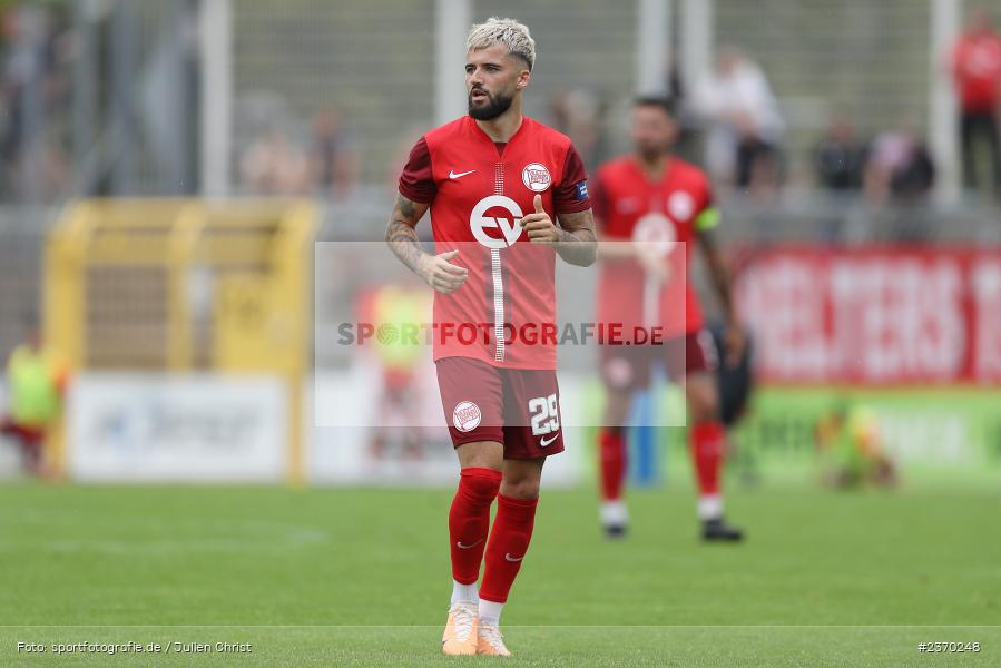 Keanu Staude, Stadion am Schönbusch, Aschaffenburg, 15.07.2023, sport, action, BFV, Fussball, Regionalfreundschaftsspiele, OFC, SVA, Kickers Offenbach, SV Viktoria Aschaffenburg - Bild-ID: 2370248