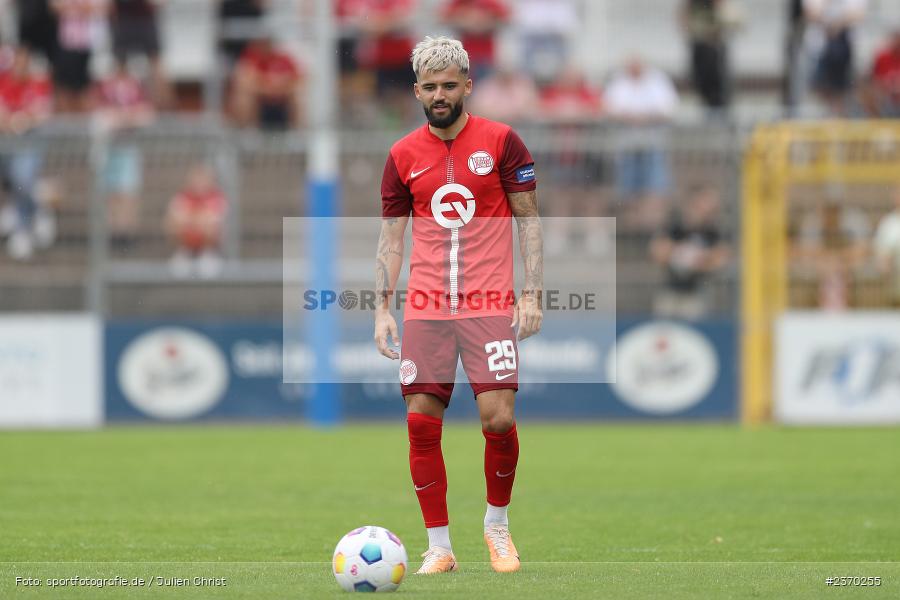 Keanu Staude, Stadion am Schönbusch, Aschaffenburg, 15.07.2023, sport, action, BFV, Fussball, Regionalfreundschaftsspiele, OFC, SVA, Kickers Offenbach, SV Viktoria Aschaffenburg - Bild-ID: 2370255