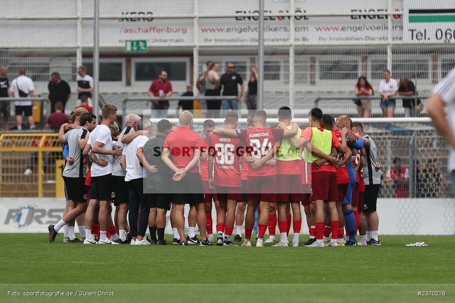 Mannschaftskreis, Stadion am Schönbusch, Aschaffenburg, 15.07.2023, sport, action, BFV, Fussball, Regionalfreundschaftsspiele, OFC, SVA, Kickers Offenbach, SV Viktoria Aschaffenburg - Bild-ID: 2370278