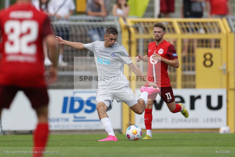 Veit Klement, Stadion am Schönbusch, Aschaffenburg, 15.07.2023, sport, action, BFV, Fussball, Regionalfreundschaftsspiele, OFC, SVA, Kickers Offenbach, SV Viktoria Aschaffenburg - Bild-ID: 2370288