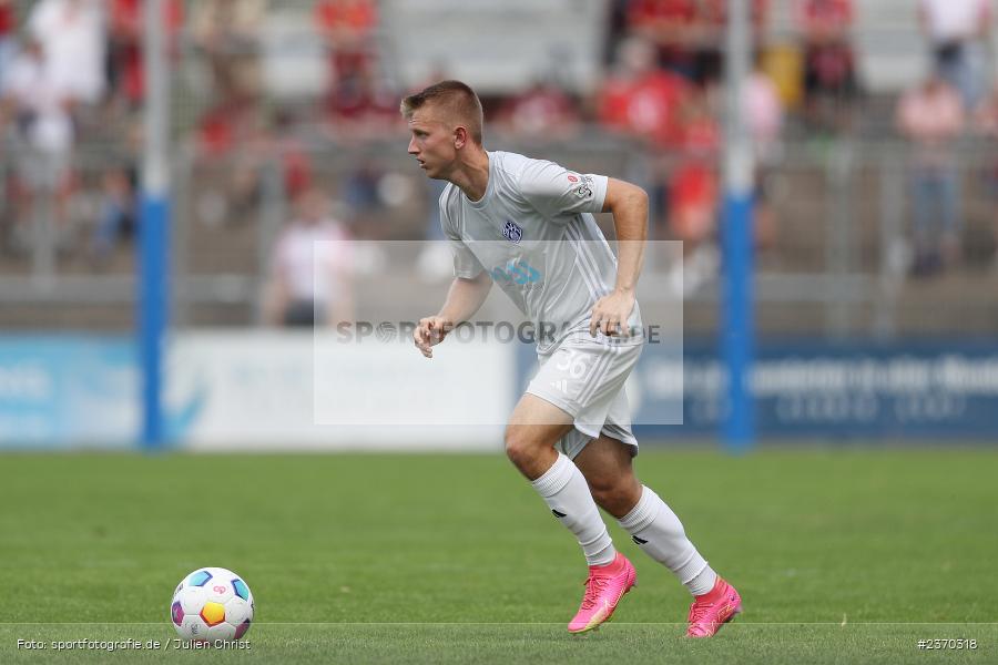 Gianluca Schäfer, Stadion am Schönbusch, Aschaffenburg, 15.07.2023, sport, action, BFV, Fussball, Regionalfreundschaftsspiele, OFC, SVA, Kickers Offenbach, SV Viktoria Aschaffenburg - Bild-ID: 2370318