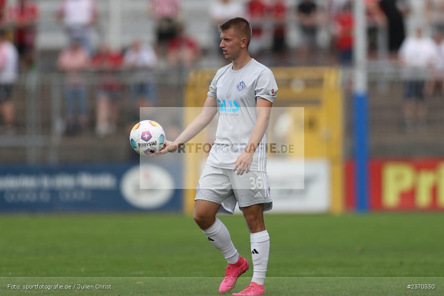 Gianluca Schäfer, Stadion am Schönbusch, Aschaffenburg, 15.07.2023, sport, action, BFV, Fussball, Regionalfreundschaftsspiele, OFC, SVA, Kickers Offenbach, SV Viktoria Aschaffenburg - Bild-ID: 2370330 Gianluca Schäfer, Stadion am Schönbusch, Aschaffenburg, 15.07.2023, sport, action, BFV, Fussball, Regionalfreundschaftsspiele, OFC, SVA, Kickers Offenbach, SV Viktoria Aschaffenburg - Bild-ID: 2370330