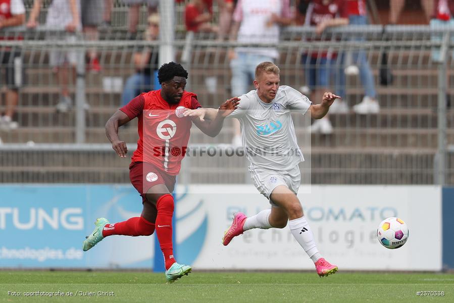 Gianluca Schäfer, Stadion am Schönbusch, Aschaffenburg, 15.07.2023, sport, action, BFV, Fussball, Regionalfreundschaftsspiele, OFC, SVA, Kickers Offenbach, SV Viktoria Aschaffenburg - Bild-ID: 2370338