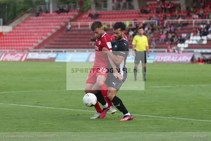 Dominik Meisel, AKON Arena, Würzburg, 21.07.2023, sport, action, BFV, Fussball, Saison 2023/2024, Regionalliga Bayern, FCM, FWK, FC Memmingen, FC Würzburger Kickers - Bild-ID: 2370403