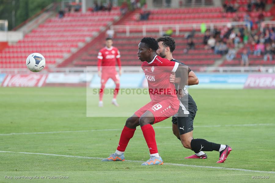 Benjika Caciel, AKON Arena, Würzburg, 21.07.2023, sport, action, BFV, Fussball, Saison 2023/2024, Regionalliga Bayern, FCM, FWK, FC Memmingen, FC Würzburger Kickers - Bild-ID: 2370409