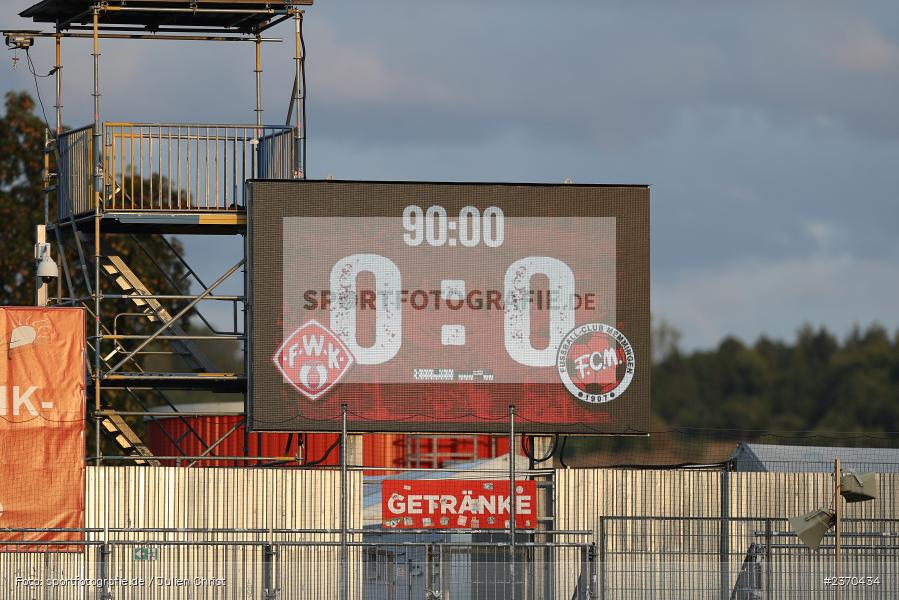 Anzeigetafel, AKON Arena, Würzburg, 21.07.2023, sport, action, BFV, Fussball, Saison 2023/2024, Regionalliga Bayern, FCM, FWK, FC Memmingen, FC Würzburger Kickers - Bild-ID: 2370434