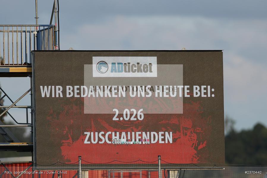 Anzeigetafel, AKON Arena, Würzburg, 21.07.2023, sport, action, BFV, Fussball, Saison 2023/2024, Regionalliga Bayern, FCM, FWK, FC Memmingen, FC Würzburger Kickers - Bild-ID: 2370442