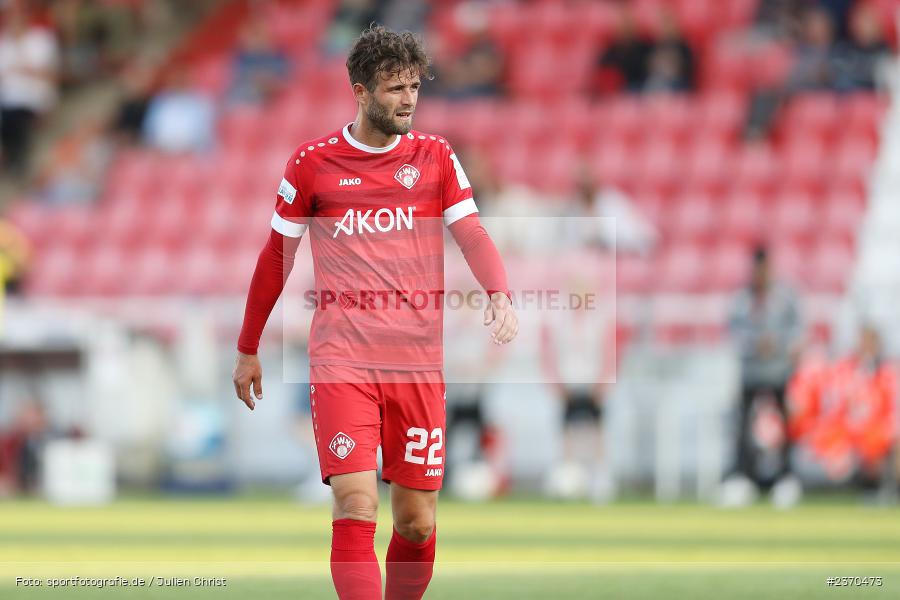 Daniel Hägele, AKON Arena, Würzburg, 21.07.2023, sport, action, BFV, Fussball, Saison 2023/2024, Regionalliga Bayern, FCM, FWK, FC Memmingen, FC Würzburger Kickers - Bild-ID: 2370473