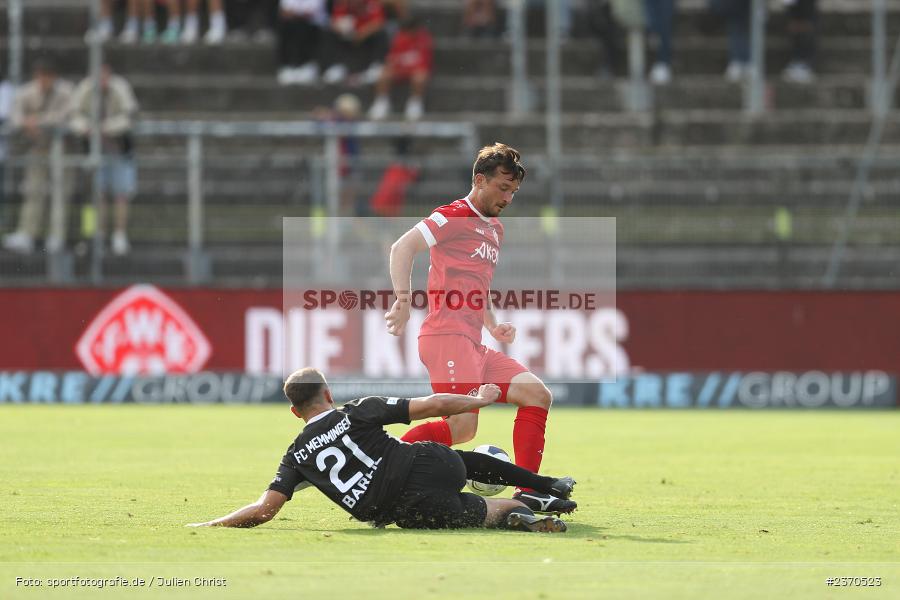 Peter Kurzweg, AKON Arena, Würzburg, 21.07.2023, sport, action, BFV, Fussball, Saison 2023/2024, Regionalliga Bayern, FCM, FWK, FC Memmingen, FC Würzburger Kickers - Bild-ID: 2370523