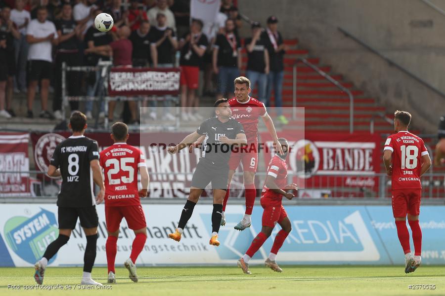 Marius Wegmann, AKON Arena, Würzburg, 21.07.2023, sport, action, BFV, Fussball, Saison 2023/2024, Regionalliga Bayern, FCM, FWK, FC Memmingen, FC Würzburger Kickers - Bild-ID: 2370535