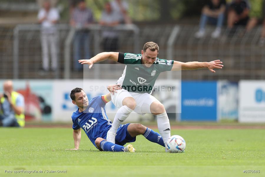 Daniel Cheron, Sachs-Stadion, Schweinfurt, 22.07.2023, sport, action, BFV, Fussball, Saison 2023/2024, Regionalliga Bayern, SVA, FCS, SV Viktoria Aschaffenburg, 1. FC Schweinfurt 1905 - Bild-ID: 2370583