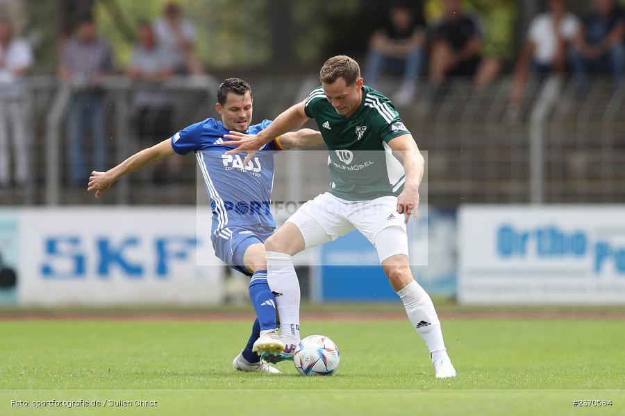 Marc Hänschke, Sachs-Stadion, Schweinfurt, 22.07.2023, sport, action, BFV, Fussball, Saison 2023/2024, Regionalliga Bayern, SVA, FCS, SV Viktoria Aschaffenburg, 1. FC Schweinfurt 1905 - Bild-ID: 2370584