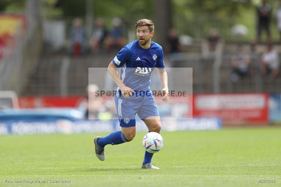 Benjamin Baier, Sachs-Stadion, Schweinfurt, 22.07.2023, sport, action, BFV, Fussball, Saison 2023/2024, Regionalliga Bayern, SVA, FCS, SV Viktoria Aschaffenburg, 1. FC Schweinfurt 1905 - Bild-ID: 2370585
