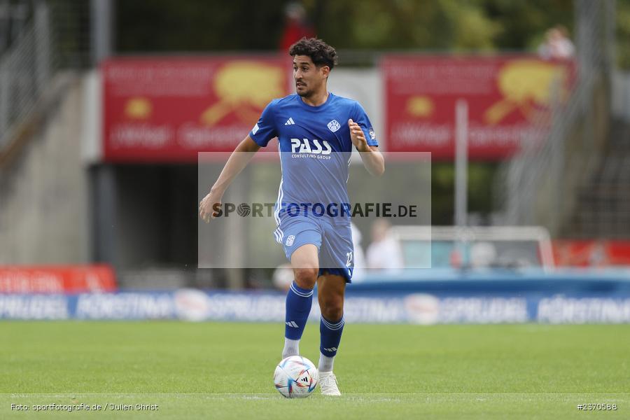 Hamza Boutakhrit, Sachs-Stadion, Schweinfurt, 22.07.2023, sport, action, BFV, Fussball, Saison 2023/2024, Regionalliga Bayern, SVA, FCS, SV Viktoria Aschaffenburg, 1. FC Schweinfurt 1905 - Bild-ID: 2370588