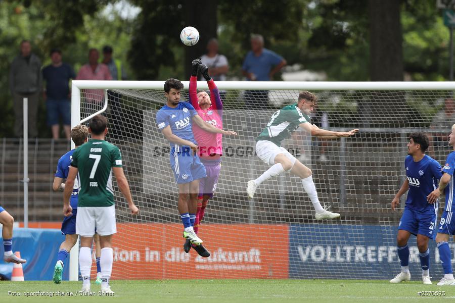 Max Grün, Sachs-Stadion, Schweinfurt, 22.07.2023, sport, action, BFV, Fussball, Saison 2023/2024, Regionalliga Bayern, SVA, FCS, SV Viktoria Aschaffenburg, 1. FC Schweinfurt 1905 - Bild-ID: 2370593