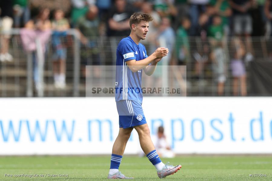 Lars Kleiner, Sachs-Stadion, Schweinfurt, 22.07.2023, sport, action, BFV, Fussball, Saison 2023/2024, Regionalliga Bayern, SVA, FCS, SV Viktoria Aschaffenburg, 1. FC Schweinfurt 1905 - Bild-ID: 2370594