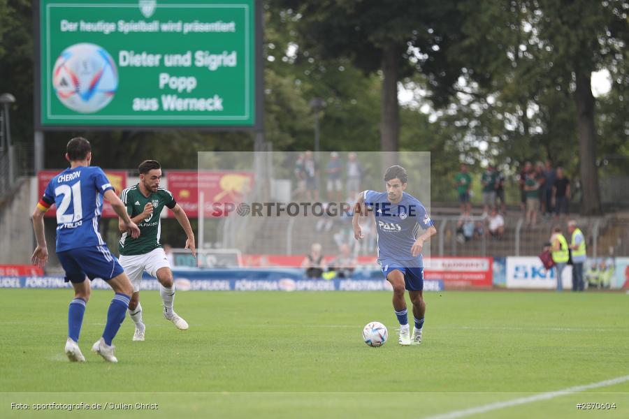 Arda Nadaroglu, Sachs-Stadion, Schweinfurt, 22.07.2023, sport, action, BFV, Fussball, Saison 2023/2024, Regionalliga Bayern, SVA, FCS, SV Viktoria Aschaffenburg, 1. FC Schweinfurt 1905 - Bild-ID: 2370604