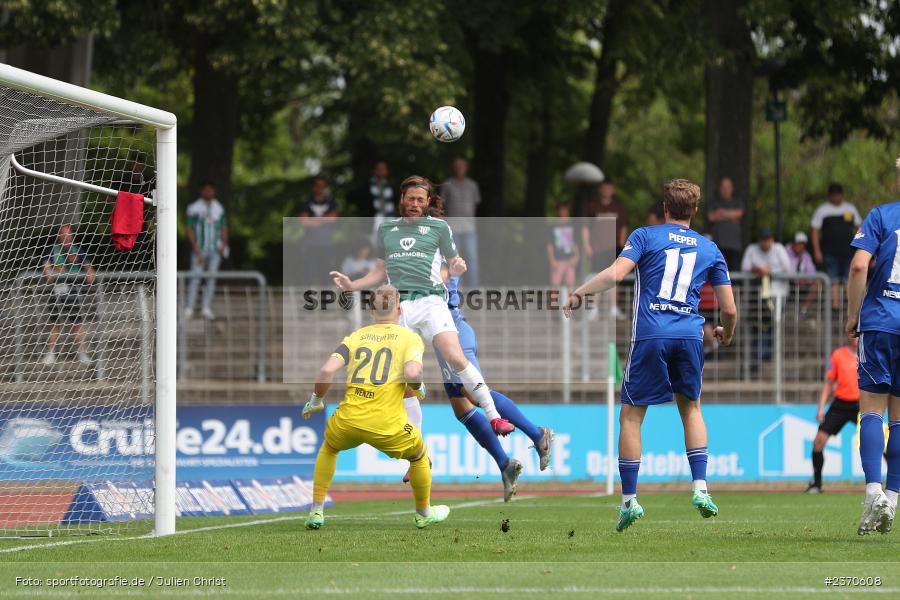 Kristian Böhnlein, Sachs-Stadion, Schweinfurt, 22.07.2023, sport, action, BFV, Fussball, Saison 2023/2024, Regionalliga Bayern, SVA, FCS, SV Viktoria Aschaffenburg, 1. FC Schweinfurt 1905 - Bild-ID: 2370608