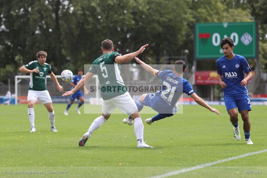 Marc Hänschke, Sachs-Stadion, Schweinfurt, 22.07.2023, sport, action, BFV, Fussball, Saison 2023/2024, Regionalliga Bayern, SVA, FCS, SV Viktoria Aschaffenburg, 1. FC Schweinfurt 1905 - Bild-ID: 2370609