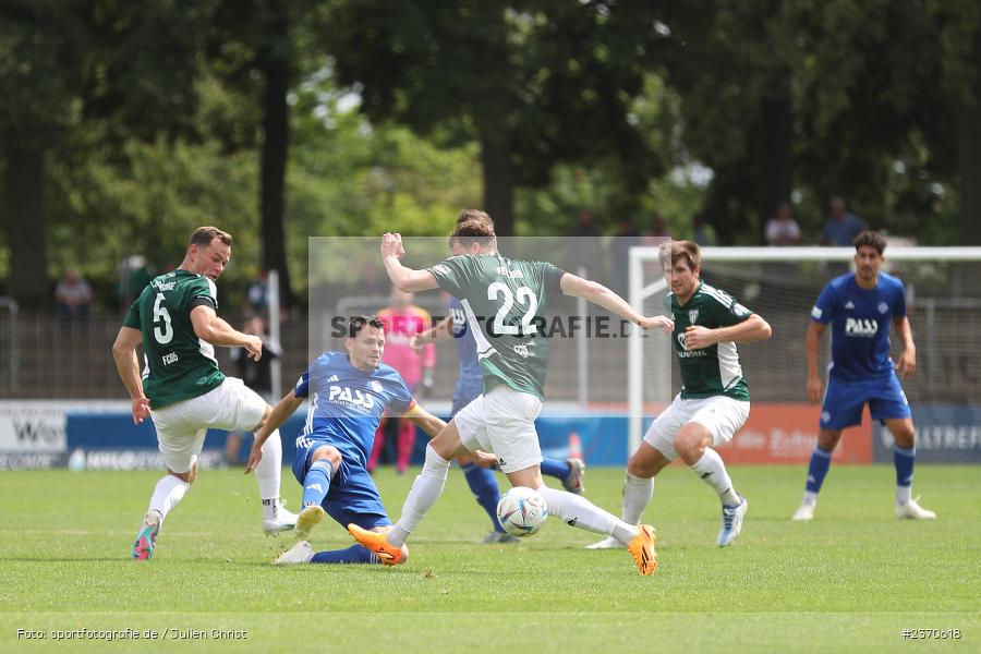 Daniel Cheron, Sachs-Stadion, Schweinfurt, 22.07.2023, sport, action, BFV, Fussball, Saison 2023/2024, Regionalliga Bayern, SVA, FCS, SV Viktoria Aschaffenburg, 1. FC Schweinfurt 1905 - Bild-ID: 2370618