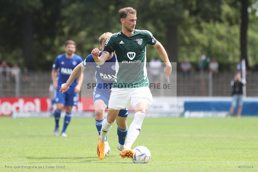 Tom Feulner, Sachs-Stadion, Schweinfurt, 22.07.2023, sport, action, BFV, Fussball, Saison 2023/2024, Regionalliga Bayern, SVA, FCS, SV Viktoria Aschaffenburg, 1. FC Schweinfurt 1905 - Bild-ID: 2370619