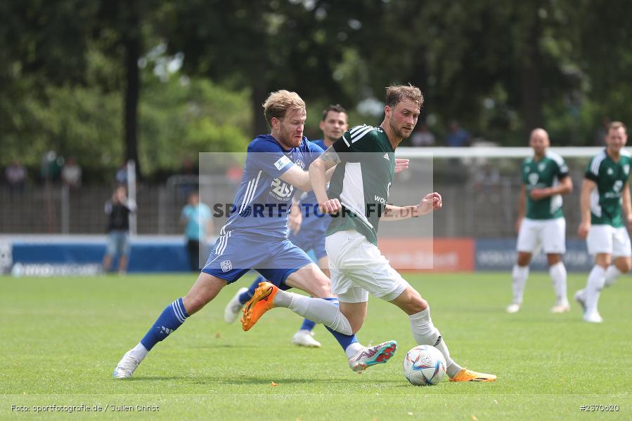 Tom Feulner, Sachs-Stadion, Schweinfurt, 22.07.2023, sport, action, BFV, Fussball, Saison 2023/2024, Regionalliga Bayern, SVA, FCS, SV Viktoria Aschaffenburg, 1. FC Schweinfurt 1905 - Bild-ID: 2370620