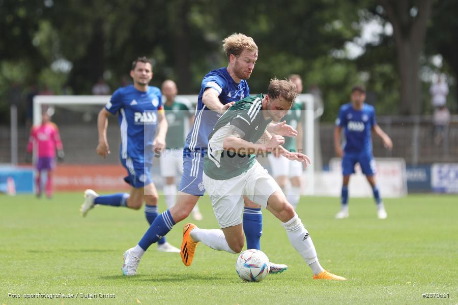 Tom Feulner, Sachs-Stadion, Schweinfurt, 22.07.2023, sport, action, BFV, Fussball, Saison 2023/2024, Regionalliga Bayern, SVA, FCS, SV Viktoria Aschaffenburg, 1. FC Schweinfurt 1905 - Bild-ID: 2370621