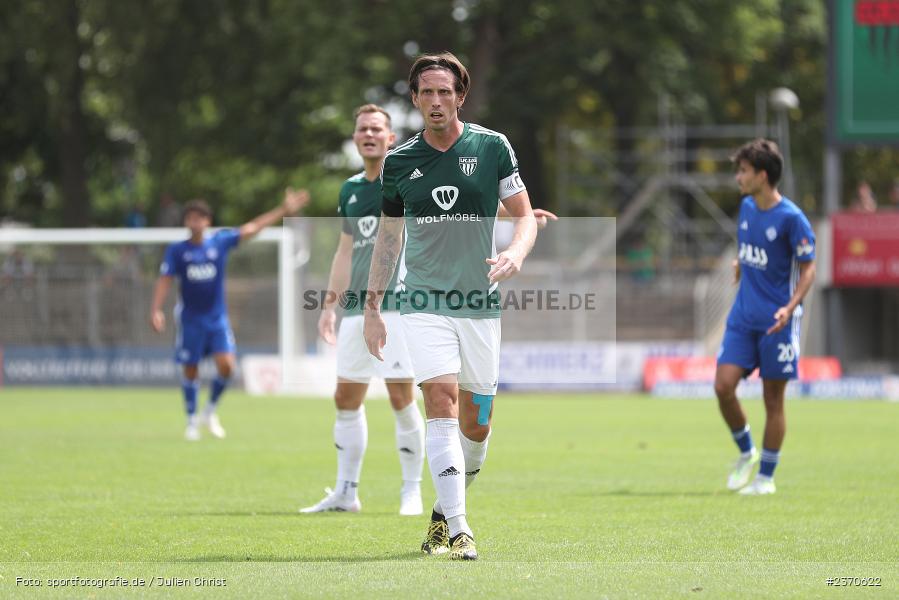 Lukas Billick, Sachs-Stadion, Schweinfurt, 22.07.2023, sport, action, BFV, Fussball, Saison 2023/2024, Regionalliga Bayern, SVA, FCS, SV Viktoria Aschaffenburg, 1. FC Schweinfurt 1905 - Bild-ID: 2370622