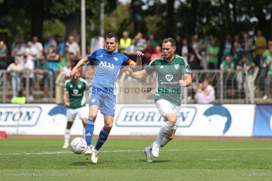 Daniel Cheron, Sachs-Stadion, Schweinfurt, 22.07.2023, sport, action, BFV, Fussball, Saison 2023/2024, Regionalliga Bayern, SVA, FCS, SV Viktoria Aschaffenburg, 1. FC Schweinfurt 1905 - Bild-ID: 2370623