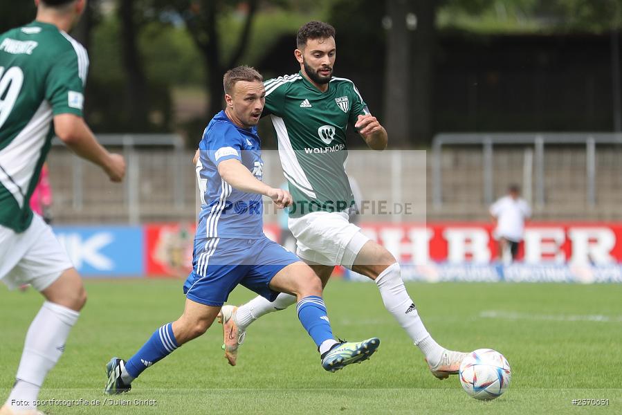 Alexandru Paraschiv, Sachs-Stadion, Schweinfurt, 22.07.2023, sport, action, BFV, Fussball, Saison 2023/2024, Regionalliga Bayern, SVA, FCS, SV Viktoria Aschaffenburg, 1. FC Schweinfurt 1905 - Bild-ID: 2370631