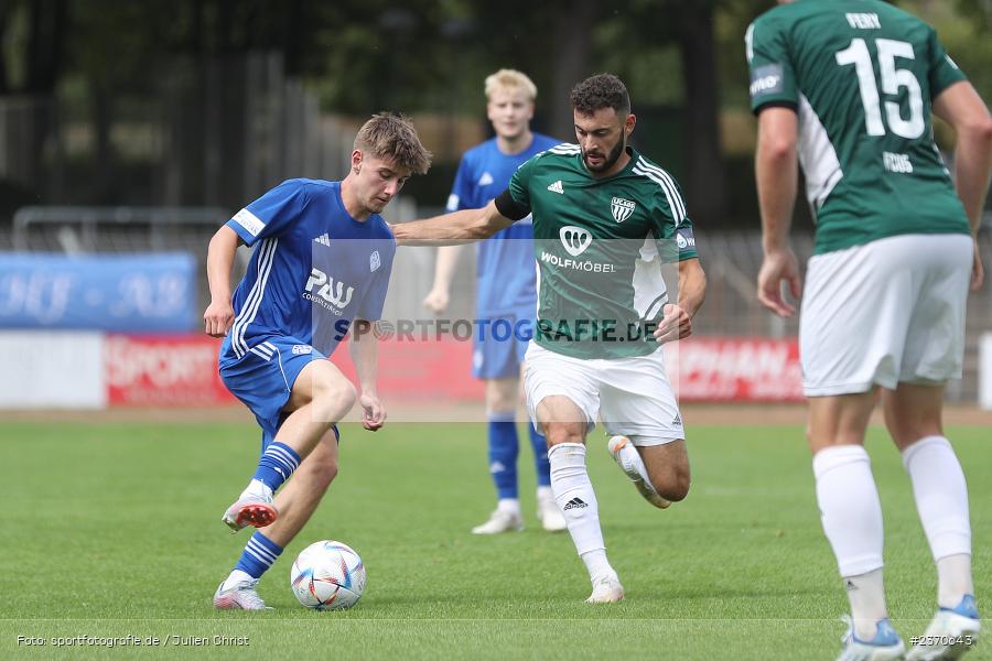 Lars Kleiner, Sachs-Stadion, Schweinfurt, 22.07.2023, sport, action, BFV, Fussball, Saison 2023/2024, Regionalliga Bayern, SVA, FCS, SV Viktoria Aschaffenburg, 1. FC Schweinfurt 1905 - Bild-ID: 2370643
