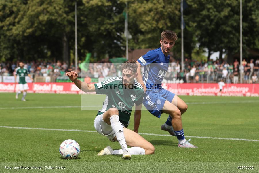 Lars Kleiner, Sachs-Stadion, Schweinfurt, 22.07.2023, sport, action, BFV, Fussball, Saison 2023/2024, Regionalliga Bayern, SVA, FCS, SV Viktoria Aschaffenburg, 1. FC Schweinfurt 1905 - Bild-ID: 2370652