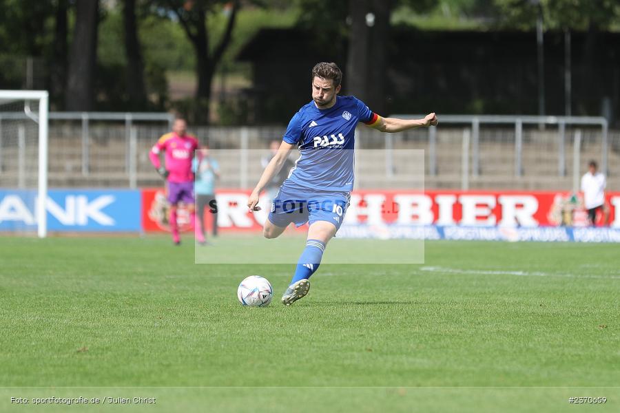 Benjamin Baier, Sachs-Stadion, Schweinfurt, 22.07.2023, sport, action, BFV, Fussball, Saison 2023/2024, Regionalliga Bayern, SVA, FCS, SV Viktoria Aschaffenburg, 1. FC Schweinfurt 1905 - Bild-ID: 2370659