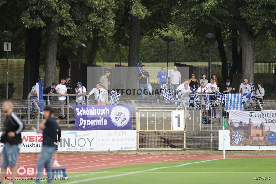 Schönbusch Dynamite, Fans, Sachs-Stadion, Schweinfurt, 22.07.2023, sport, action, BFV, Fussball, Saison 2023/2024, Regionalliga Bayern, SVA, FCS, SV Viktoria Aschaffenburg, 1. FC Schweinfurt 1905 - Bild-ID: 2370675