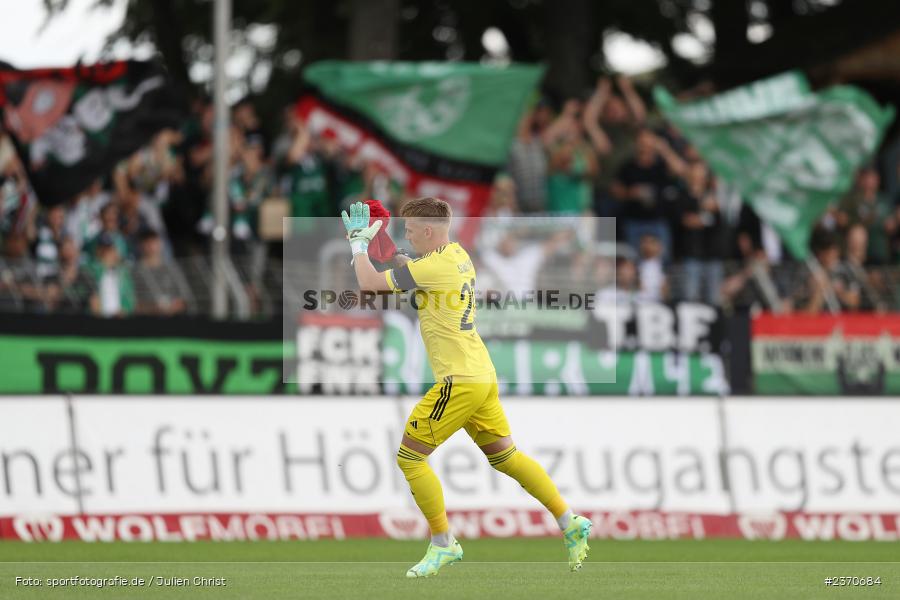 Lukas Wenzel, Sachs-Stadion, Schweinfurt, 22.07.2023, sport, action, BFV, Fussball, Saison 2023/2024, Regionalliga Bayern, SVA, FCS, SV Viktoria Aschaffenburg, 1. FC Schweinfurt 1905 - Bild-ID: 2370684