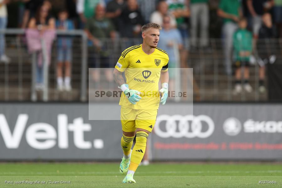 Lukas Wenzel, Sachs-Stadion, Schweinfurt, 22.07.2023, sport, action, BFV, Fussball, Saison 2023/2024, Regionalliga Bayern, SVA, FCS, SV Viktoria Aschaffenburg, 1. FC Schweinfurt 1905 - Bild-ID: 2370686