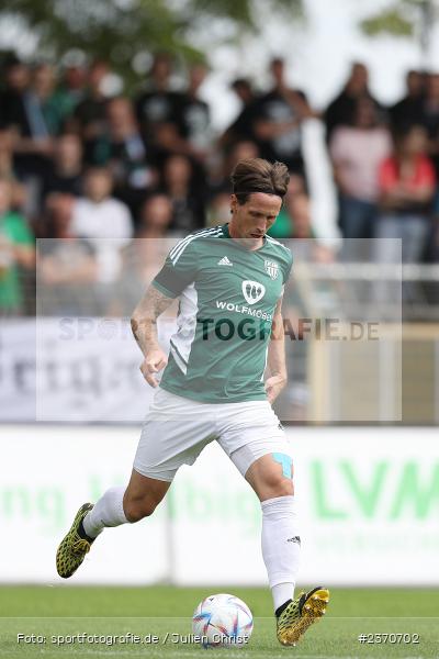 Lukas Billick, Sachs-Stadion, Schweinfurt, 22.07.2023, sport, action, BFV, Fussball, Saison 2023/2024, Regionalliga Bayern, SVA, FCS, SV Viktoria Aschaffenburg, 1. FC Schweinfurt 1905 - Bild-ID: 2370702