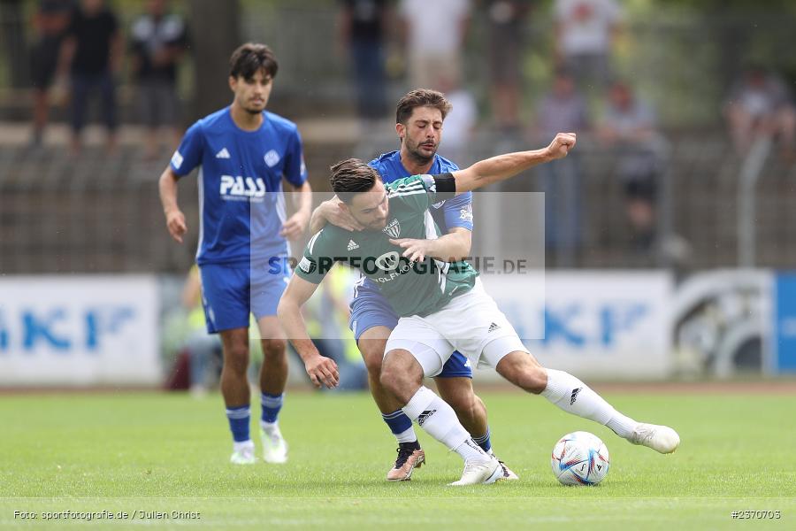 Severo Sturm, Sachs-Stadion, Schweinfurt, 22.07.2023, sport, action, BFV, Fussball, Saison 2023/2024, Regionalliga Bayern, SVA, FCS, SV Viktoria Aschaffenburg, 1. FC Schweinfurt 1905 - Bild-ID: 2370703