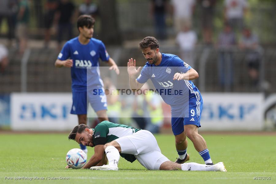 Severo Sturm, Sachs-Stadion, Schweinfurt, 22.07.2023, sport, action, BFV, Fussball, Saison 2023/2024, Regionalliga Bayern, SVA, FCS, SV Viktoria Aschaffenburg, 1. FC Schweinfurt 1905 - Bild-ID: 2370705