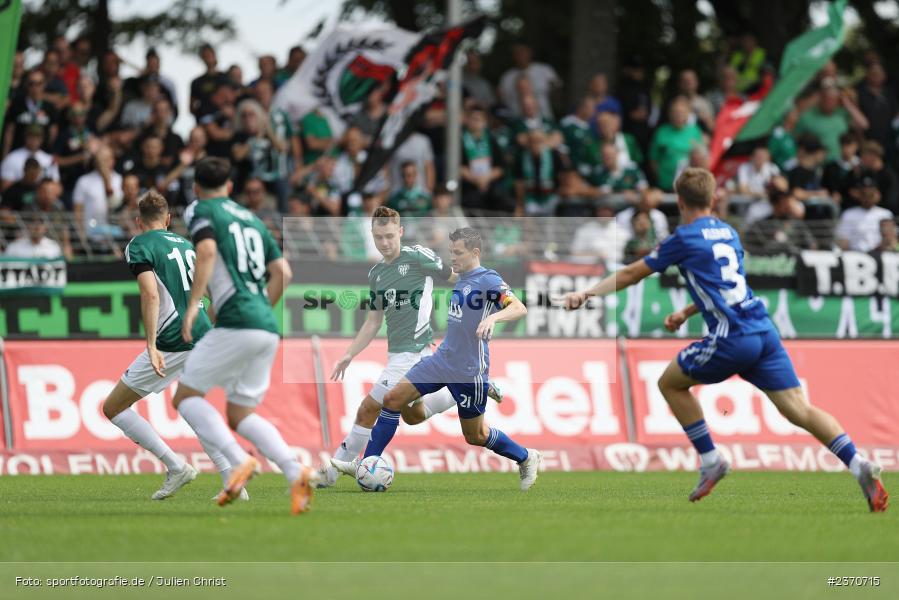 Daniel Cheron, Sachs-Stadion, Schweinfurt, 22.07.2023, sport, action, BFV, Fussball, Saison 2023/2024, Regionalliga Bayern, SVA, FCS, SV Viktoria Aschaffenburg, 1. FC Schweinfurt 1905 - Bild-ID: 2370715