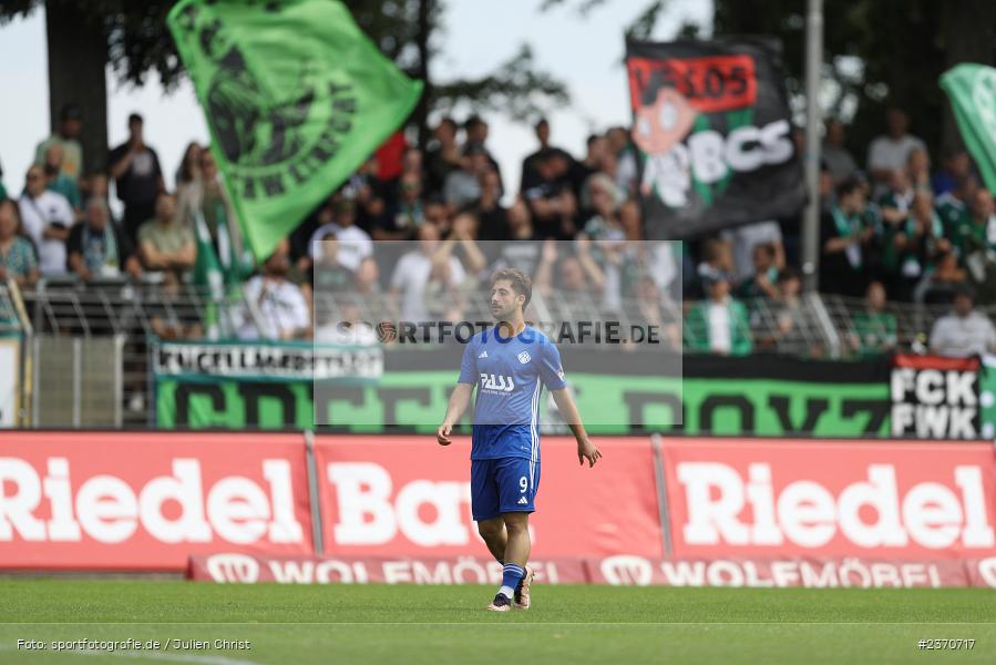 Clay Verkaj, Sachs-Stadion, Schweinfurt, 22.07.2023, sport, action, BFV, Fussball, Saison 2023/2024, Regionalliga Bayern, SVA, FCS, SV Viktoria Aschaffenburg, 1. FC Schweinfurt 1905 - Bild-ID: 2370717