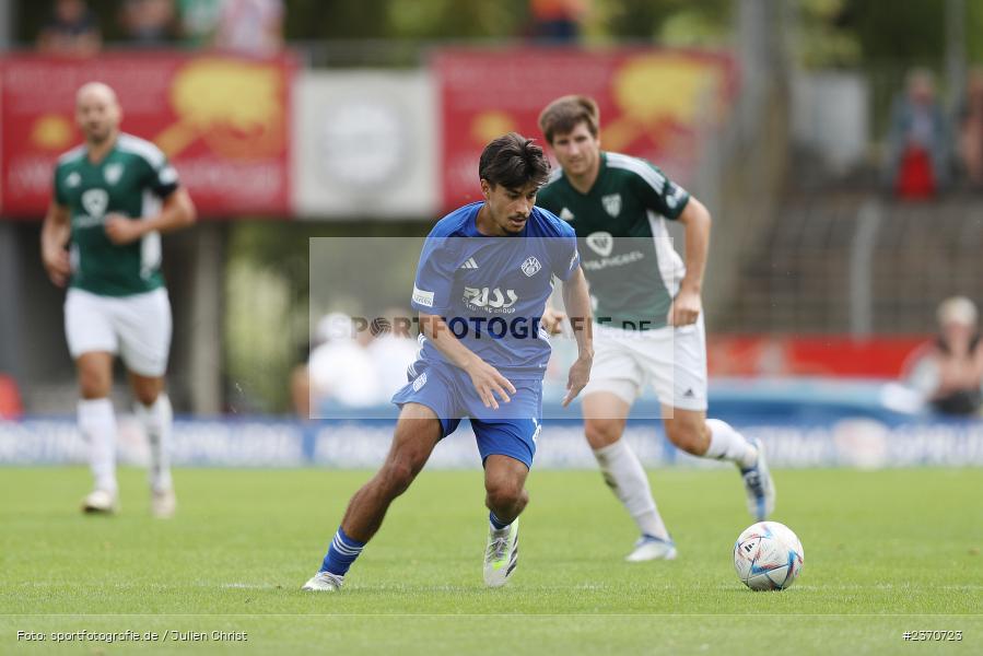 Arda Nadaroglu, Sachs-Stadion, Schweinfurt, 22.07.2023, sport, action, BFV, Fussball, Saison 2023/2024, Regionalliga Bayern, SVA, FCS, SV Viktoria Aschaffenburg, 1. FC Schweinfurt 1905 - Bild-ID: 2370723