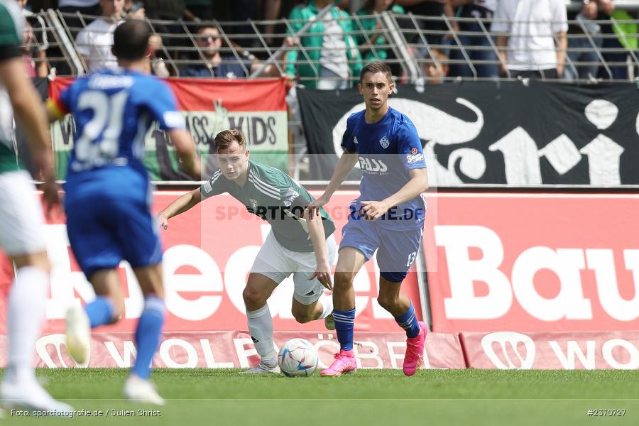 Veit Klement, Sachs-Stadion, Schweinfurt, 22.07.2023, sport, action, BFV, Fussball, Saison 2023/2024, Regionalliga Bayern, SVA, FCS, SV Viktoria Aschaffenburg, 1. FC Schweinfurt 1905 - Bild-ID: 2370727