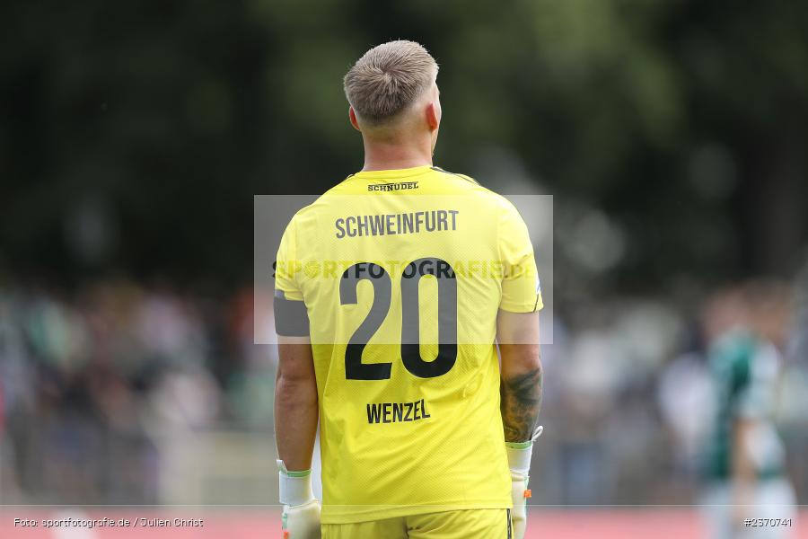 Lukas Wenzel, Sachs-Stadion, Schweinfurt, 22.07.2023, sport, action, BFV, Fussball, Saison 2023/2024, Regionalliga Bayern, SVA, FCS, SV Viktoria Aschaffenburg, 1. FC Schweinfurt 1905 - Bild-ID: 2370741