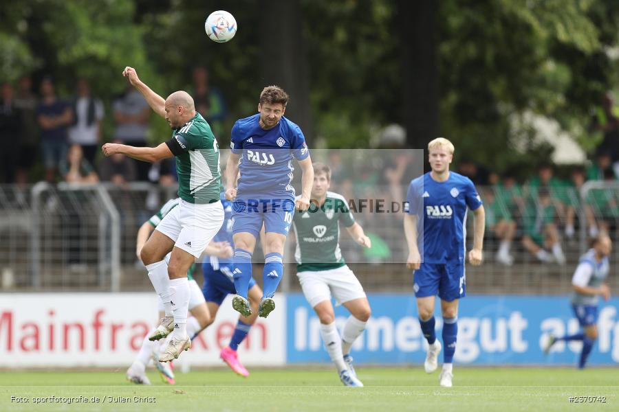 Adam Jabiri, Sachs-Stadion, Schweinfurt, 22.07.2023, sport, action, BFV, Fussball, Saison 2023/2024, Regionalliga Bayern, SVA, FCS, SV Viktoria Aschaffenburg, 1. FC Schweinfurt 1905 - Bild-ID: 2370742