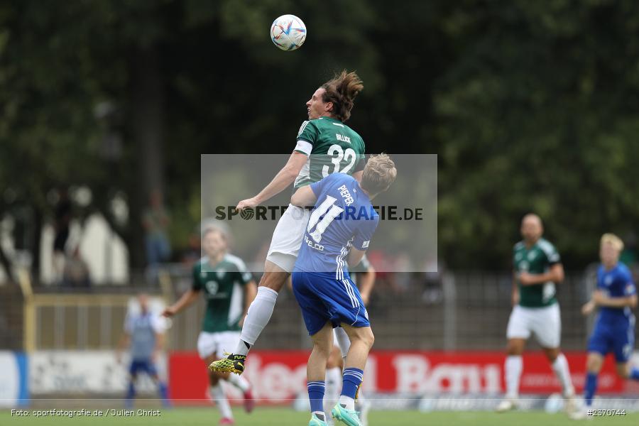 Lukas Billick, Sachs-Stadion, Schweinfurt, 22.07.2023, sport, action, BFV, Fussball, Saison 2023/2024, Regionalliga Bayern, SVA, FCS, SV Viktoria Aschaffenburg, 1. FC Schweinfurt 1905 - Bild-ID: 2370744
